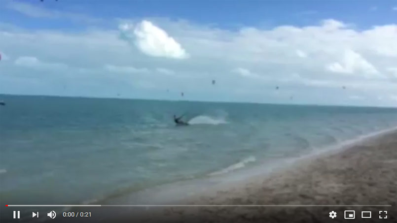 Dr. Jones Shredding On A Kiteboard!
